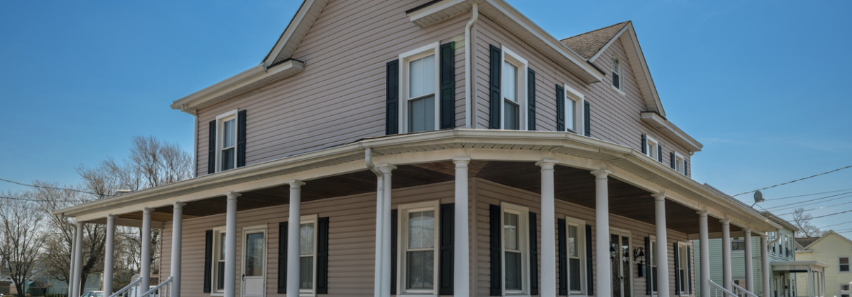 Wrap Around Porch Complete rendered column set on a verandah